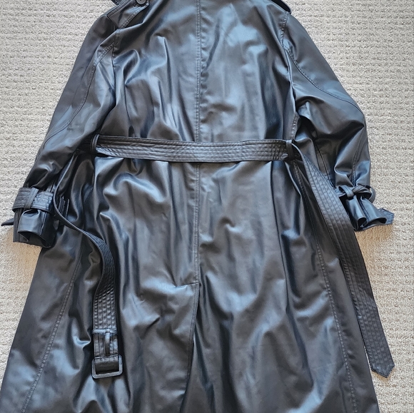 New Belted Faux Leather Trench - Picture 4 of 6